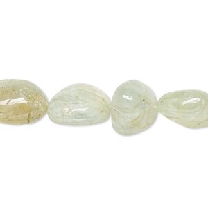 Aquamarine 1pkg1, tumbled nugget bead 14 inch small