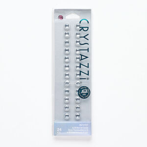 Flat back 1pkg24 crystal clear foil back, crystal hotfix rhinestone, 6.32-6.50mm faceted round SS30