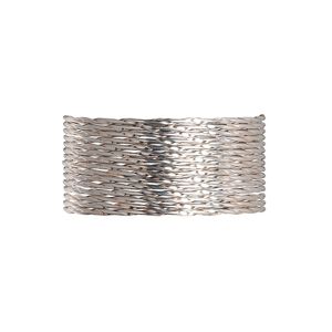 Wire, sterling silver, dead-soft, twisted round, 19 gauge. Sold per pkg of 5 feet.
