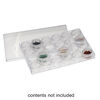 Organizer, plastic, clear, 9-3/8 x 6-3/8 x 1-inch rectangle, (24) 1-1/2 x 3/4 inch round vials with twist-off lids. Sold individually. image number 0