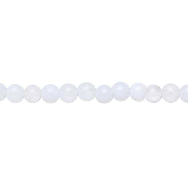 Blue lace agate 1pkg1, round bead natural 15.5-16 inch 4mm image number 0