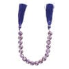 Amethyst (natural) 1pkg1, hand-cut faceted flat round bead, 7 inches 10mm image number 2