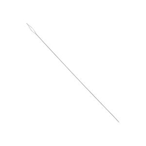 Needle, Beadalon®, stainless steel, pkg/4, 5 inches, medium, 0.36mm width, collapsible-eye twisted wire.