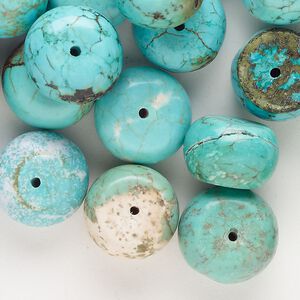 Magnesite 1pkg1, rondelle bead 4 oz mix 13x7mm-16x10mm