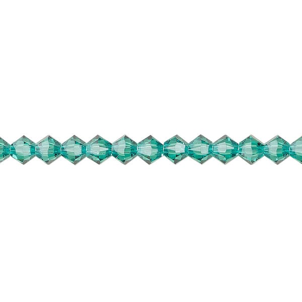 Bead 1pkg144 Caribbean green, Crystal Passions&reg; Regenerated 4mm bicone 5328 image number 0