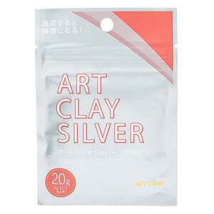 Art Clay® Silver 650, pkg/20g, low fire, slow dry formula.
