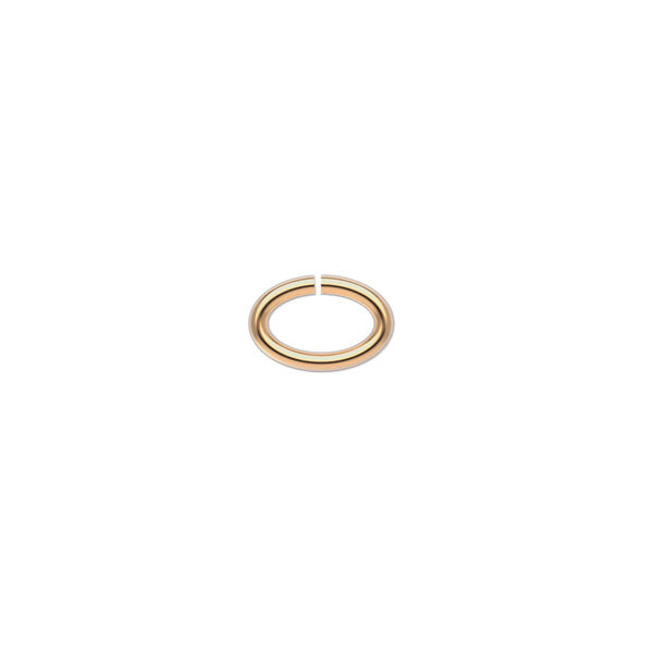 Jump ring, 14Kt gold-filled, 9.5x6.5mm oval, 7.2x3.9mm inside diameter, 16 gauge. Sold per pkg of 10. image number 0
