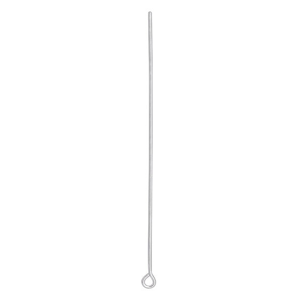 Eye pin, sterling silver-filled, 1-11/16 inches, 26 gauge. Sold per pkg of 100. image number 0