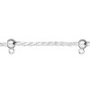 Sterling silver 1pkg1, French rope chain 18 inch / ball / closed loop 2mm / 5mm image number 1