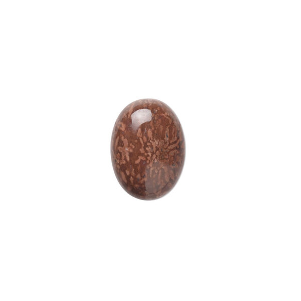 Cabochon, chrysanthemum stone (natural), 16x12mm calibrated oval, B grade, Mohs hardness 3 to 4. Sold per pkg of 2. image number 0