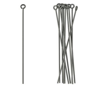 Eye pin, niobium, 1-3/4 inches, 21 gauge. Sold per pkg of 10.
