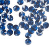 Drop 12pk dark sapphire, Crystal Passions® Regenerated 6mm pendant mini disk 6428 image number 1