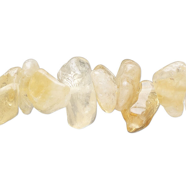 Citrine 1pkg1, chip bead C- grade, 15 inch large image number 0