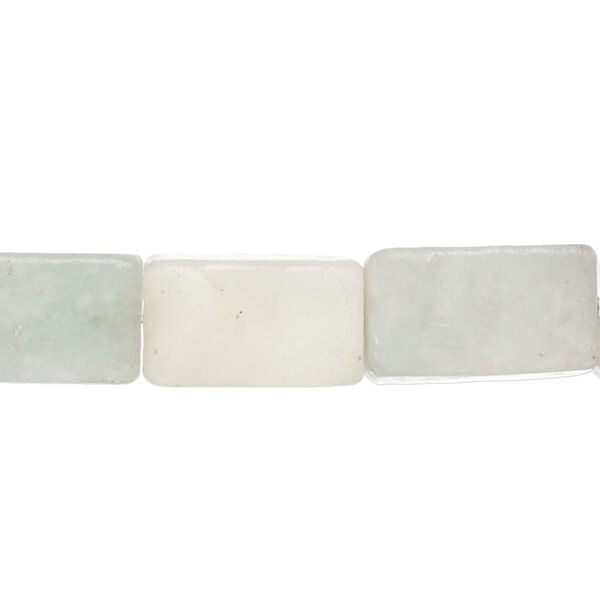 Bead, amazonite (natural), 16x9mm-18x10mm square tube, D grade, Mohs hardness 6 to 6-1/2. Sold per 15-inch strand. image number 0