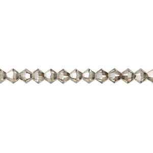 Bead 1pkg48 crystal bronze, Crystal Passions&reg; 4mm bicone 5328
