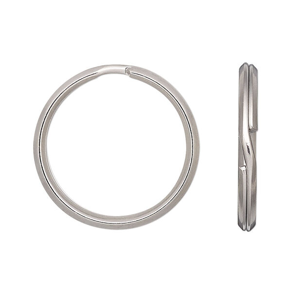 Split ring, stainless steel, 25mm round. Sold per pkg of 10. image number 0