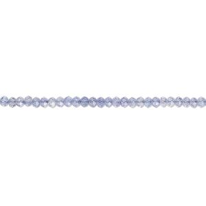 Tanzanite 1pkg1, hand-cut faceted round bead 15.5-16 inch 2-2.5mm