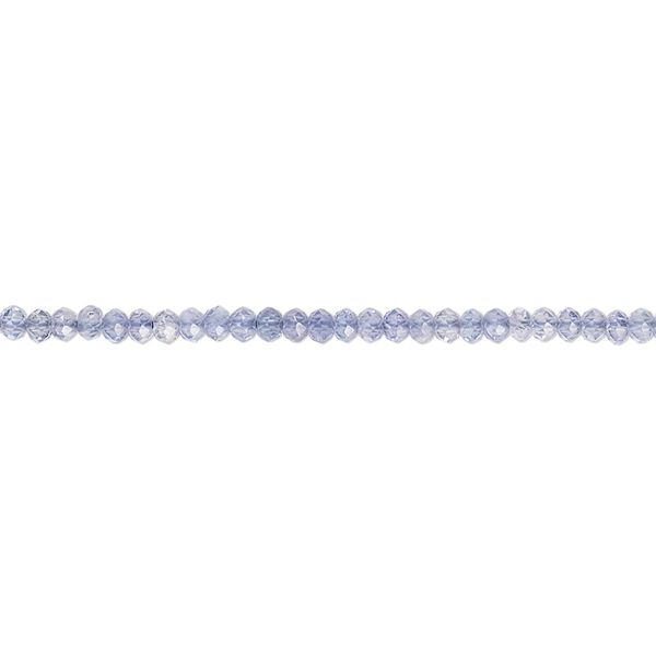 Tanzanite 1pkg1, hand-cut faceted round bead 15.5-16 inch 2-2.5mm image number 0