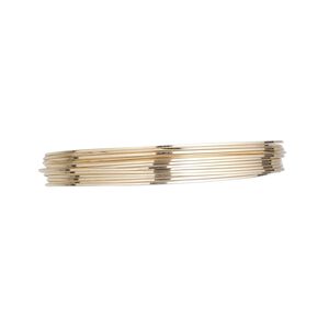 Wire, 12Kt gold-filled, half-hard, square, 26 gauge. Sold per pkg of 5 feet.
