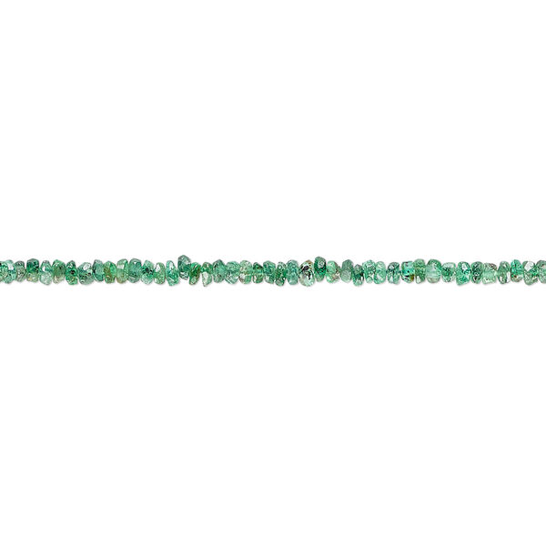 Bead, emerald (oiled), dark, 2x1mm-2mm hand-cut faceted rondelle with 0.4-0.6mm hole, C grade, Mohs hardness 7-1/2 to 8. Sold per 5-inch strand. image number 0