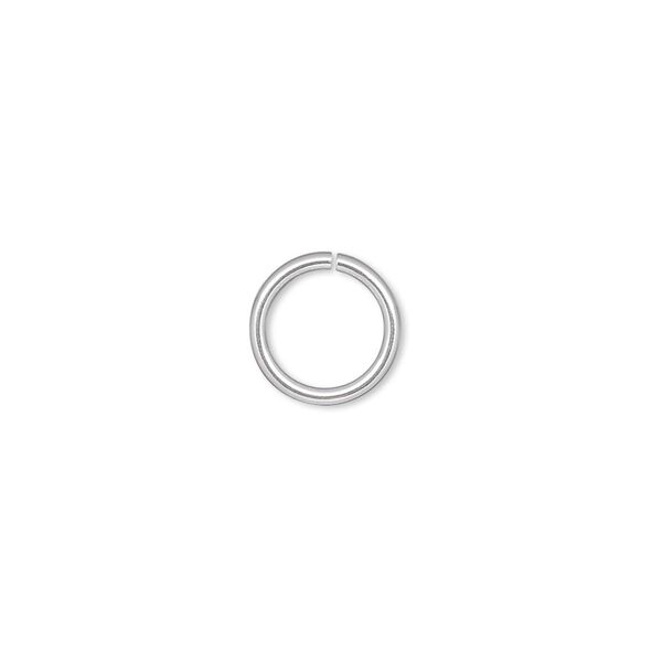 Jump ring, sterling silver-filled, 10mm round, 8mm inside diameter, 18 gauge. Sold per pkg of 20. image number 0
