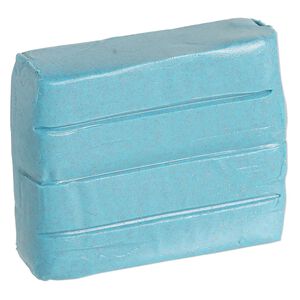 Polymer clay, Sculpey® PREMO, pkg/2 ounces, teal pearl.