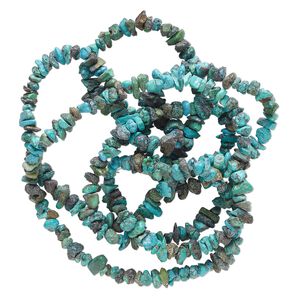 Turquoise 1pkg1, chip bead 35 inch small