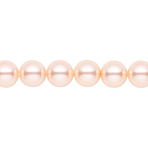 Pearl 50pk peach, Crystal Passions® 8mm round 5810