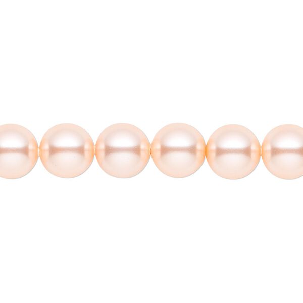 Pearl 50pk peach, Crystal Passions® 8mm round 5810 image number 0