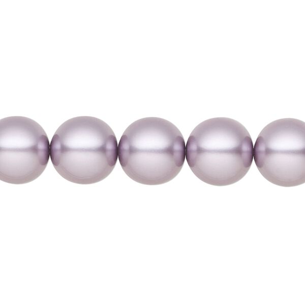 Pearl 50pk lavender, Preciosa Czech crystal 10mm round image number 0