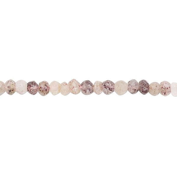 Lodolite 1pkg1, hand-cut faceted rondelle bead 13 inch 3x3mm-4x3mm image number 0