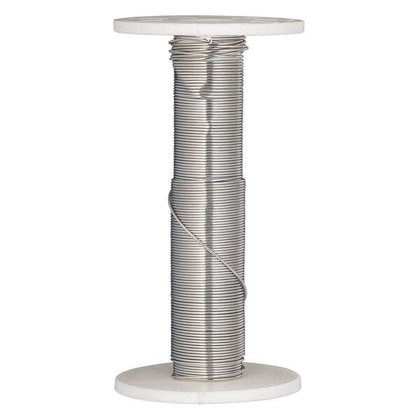 Wire, stainless steel, dead-soft, 0.02-inch diameter, 24 gauge. Sold per 25-foot spool. image number 0