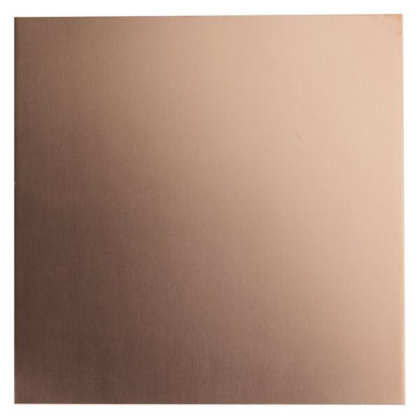 Sheet, copper, half-hard, 6x6-inch square, 22 gauge. Sold individually. image number 0