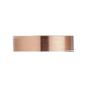 Wire, 12Kt rose gold-filled, dead-soft, round, 24 gauge. Sold per pkg of 5 feet.