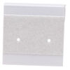 Earring card. flocked plastic, grey, 1x1-inch square. Sold per pkg of 100. image number 0