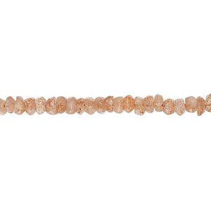 Sunstone 1pkg1, hand-cut faceted rondelle bead natural 13 inch 3x1mm-4x3mm