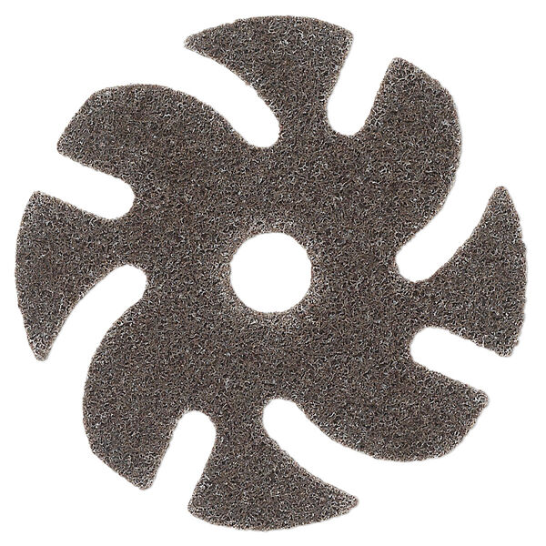 Abrasive disc, 3M™ Scotch-Brite™ EXL Unitized, plastic, brown, coarse grit, 3-inch replacement disc for Jooltool™. Sold individually. image number 0