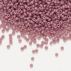Seed bead, Miyuki, glass, pkg/250g, #11 rocaille, Duracoat® opaque outside dyed hydrangea, (RR-4487).