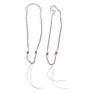 Imitation silk / jadeite 1pkg2, macramé necklace cord adjustable 20 inch / 5.5 inch dangle 2-3.5mm