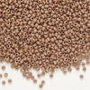 Seed bead, Preciosa Ornela Czech glass, 1pkg500g, 2.0-2.2mm rocaille, opaque matte terra dyed silt brown chalkwhite (06417) image number 0