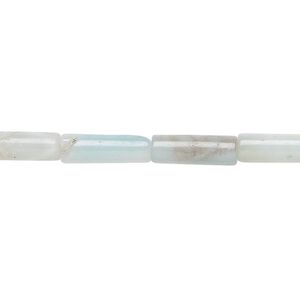 Amazonite 1pkg1, tube bead natural 15.5-16 inch 13x4mm