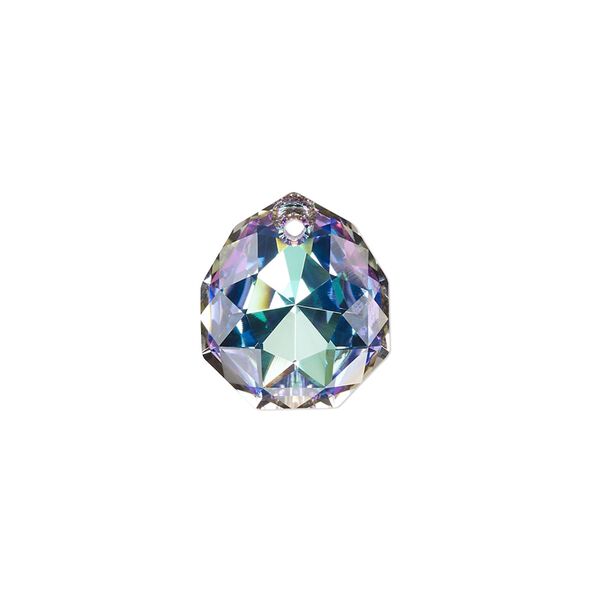 Drop 1pk crystal vitrail light, Crystal Passions® 16x13.5mm pendant majestic 6436 image number 0