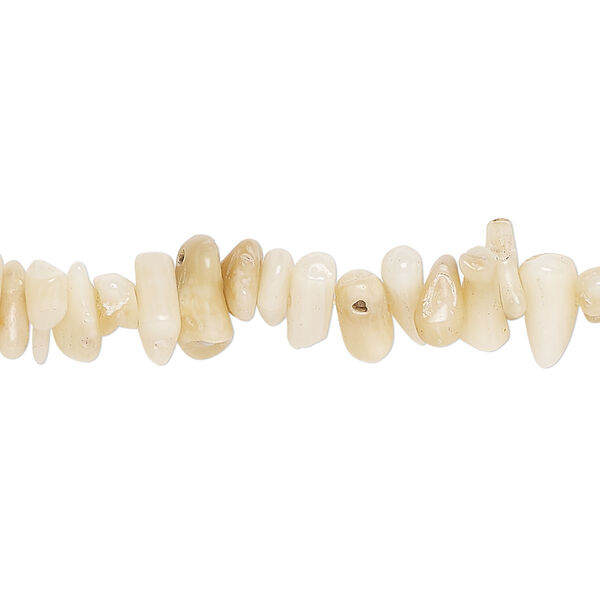 Bamboo coral 1pkg1, cupolini bead, 15 inch tan 5x1mm-13xmm image number 0