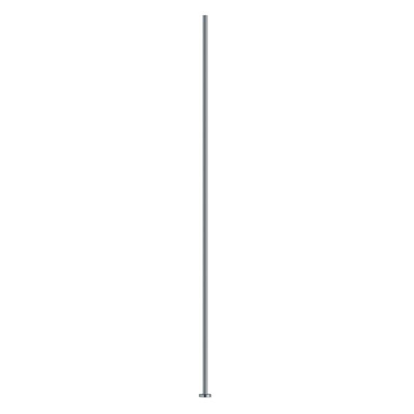 Head pin, gunmetal-plated brass, 2-1/2 inches, 21 gauge. Sold per pkg of 100. image number 0