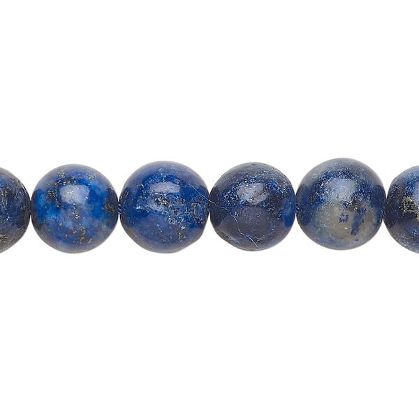 Lapis lazuli 1pkg1, round bead, 15 inch 10-11mm image number 0