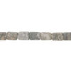 Greyline marble 1pkg1, matte puffed rectangle bead natural, 15 inch 29x20mm-30x22mm image number 1