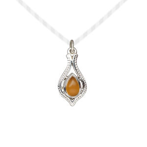 Carnelian / sterling silver 1pkg1, open beaded teardrop drop antiqued 15x9mm