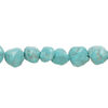 Turquoise / magnesite / resin 1pkg1, nugget bead 15 inch mini image number 0
