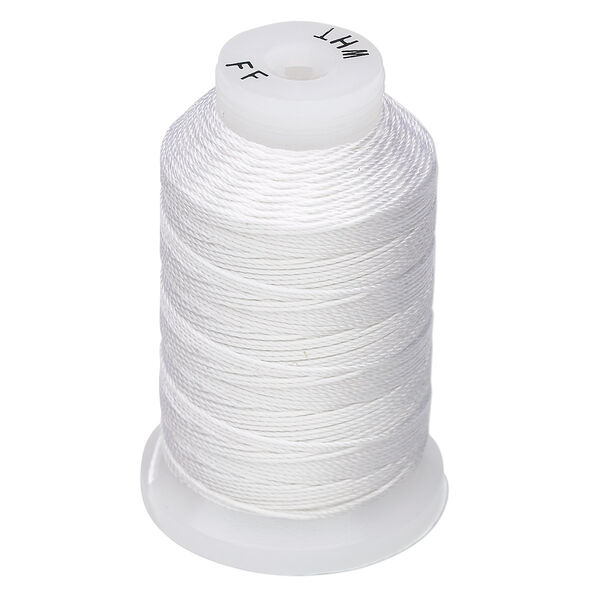 Thread, Purely Silk™, white, size FF. Sold per 115-yard spool. image number 0