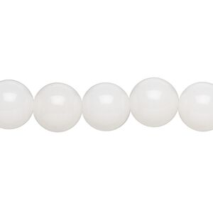 Quartz 1pkg1, round bead 14 inch 9-11mm